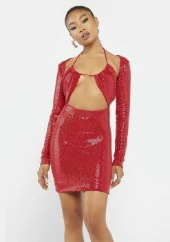 X_Sabora Fiery Too Real For You Cut Out Dress