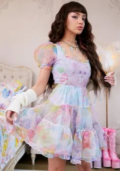 Dolls Kill X Care Bears Kingdom Of Caring Organza Dress