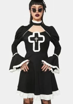 DARK IN LOVE Gothic Cross Doll Dress