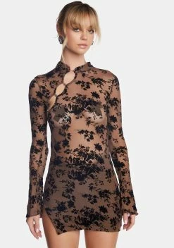 X_New Pink Chocolate Make A Move Mini Dress