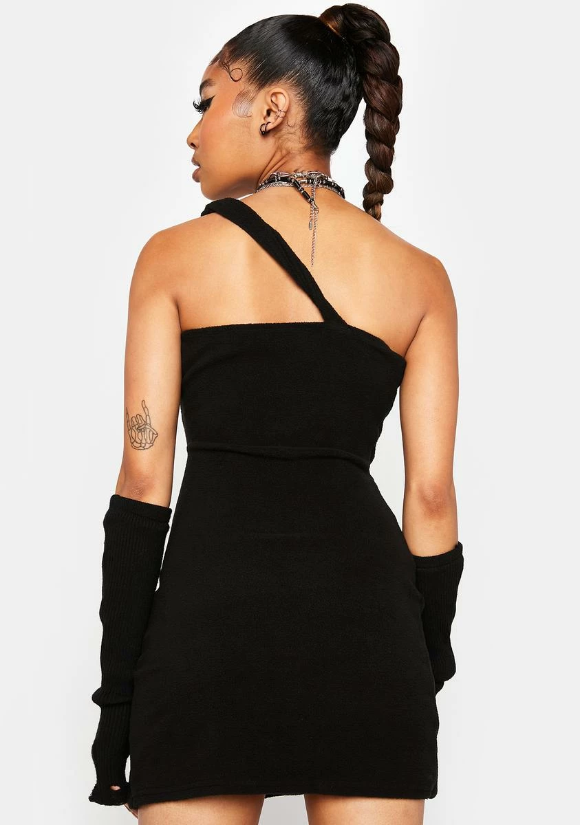 X_ Half Heart Wicked Fun Problem Bodycon Dress - Image 4