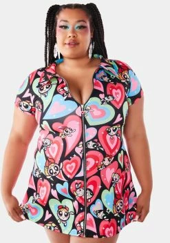 Dolls Kill X The Powerpuff Girls Plus Sisterly Love Mini Dress